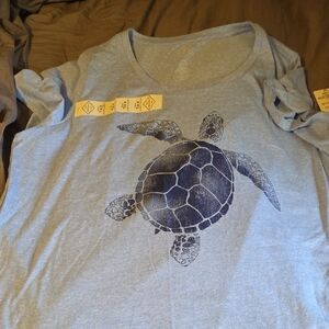 St. John's Bay Blue Short Sleeve T-Shirt